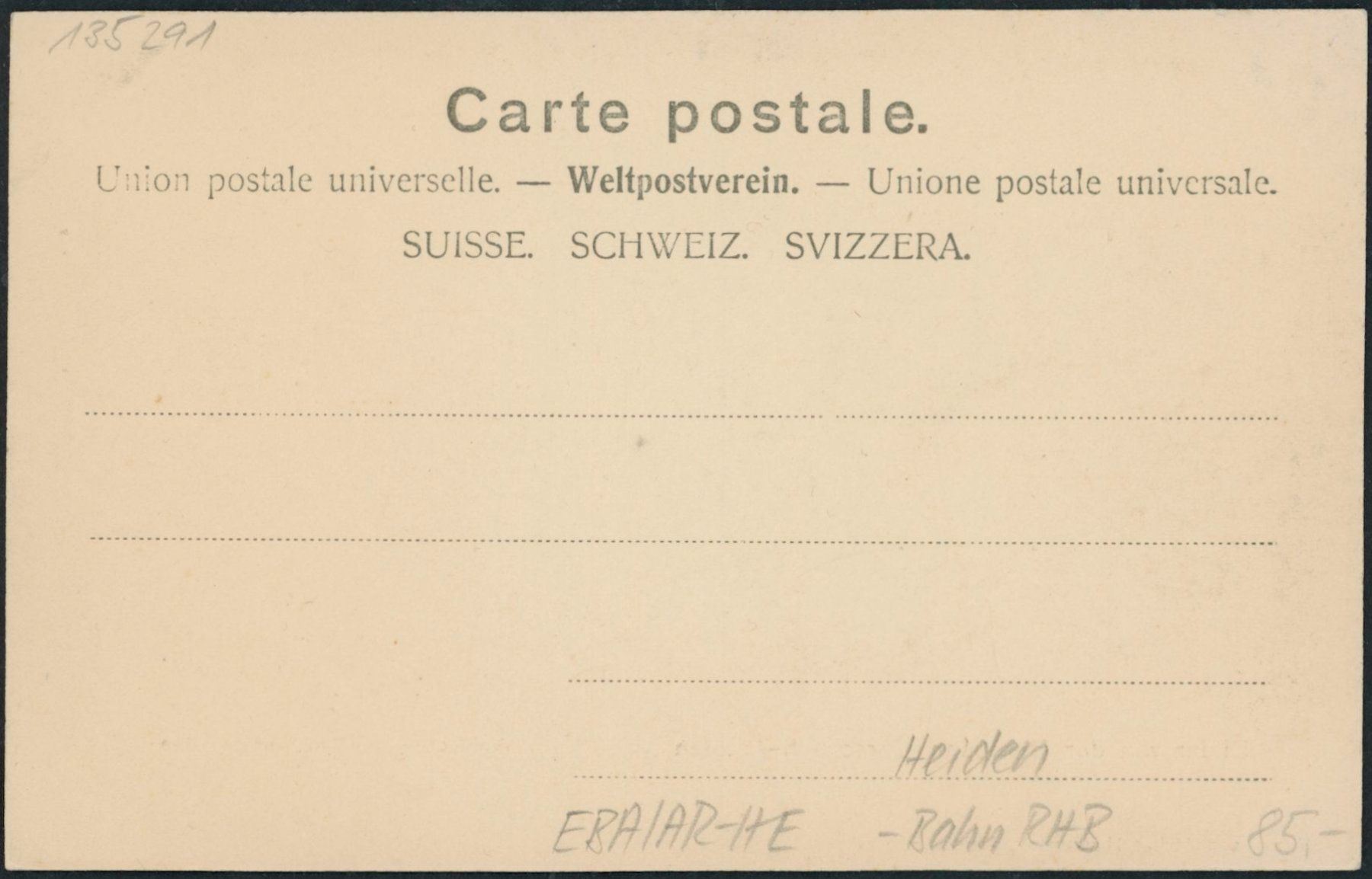 Cartoline postali: AR Rorschach Heiden Bahn RHB – Nuovo (secondo la descrizione) da Schindellegi venduto da masutka7 1