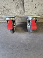 2 stk Rollen gelenkt mit Bremse