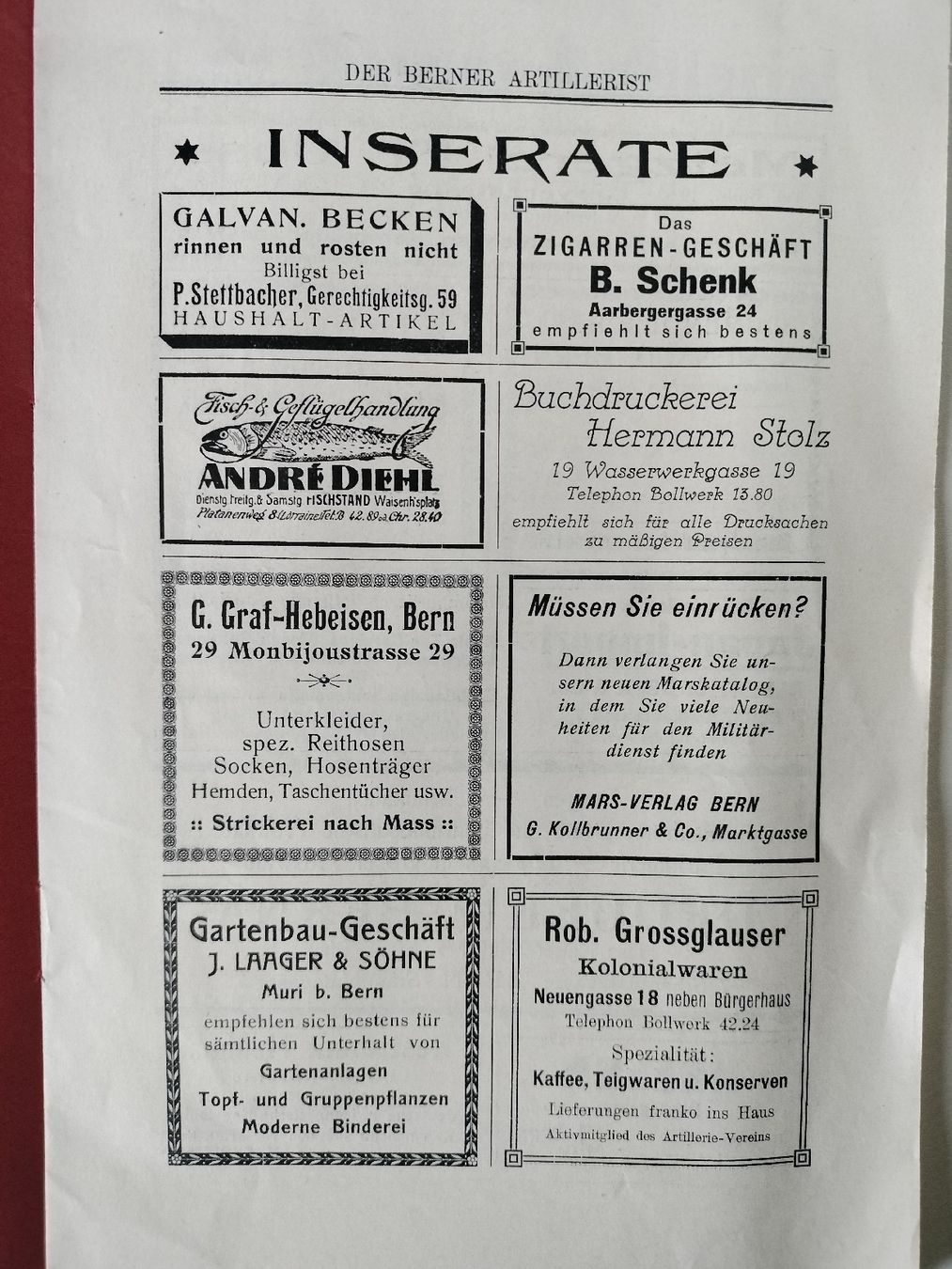 Riviste & Magazine: Antike Schweizer Armee Militär Zeitschrift 1930 – Usato da Schwanden Sigrisw venduto da cadieux71 2