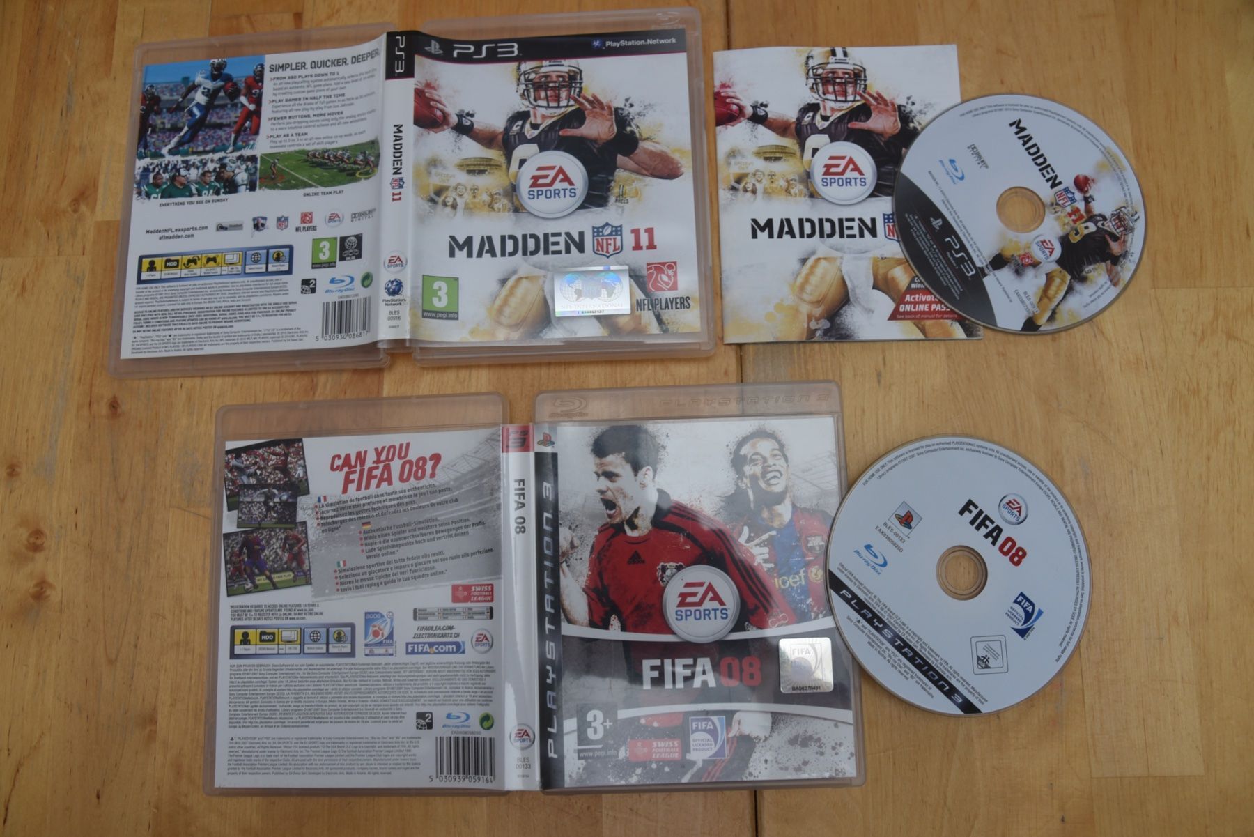 Sony Giochi: Madden 11 + FIFA 08 (CIB) – Usato da Frenkendorf venduto da gelbeZinnie