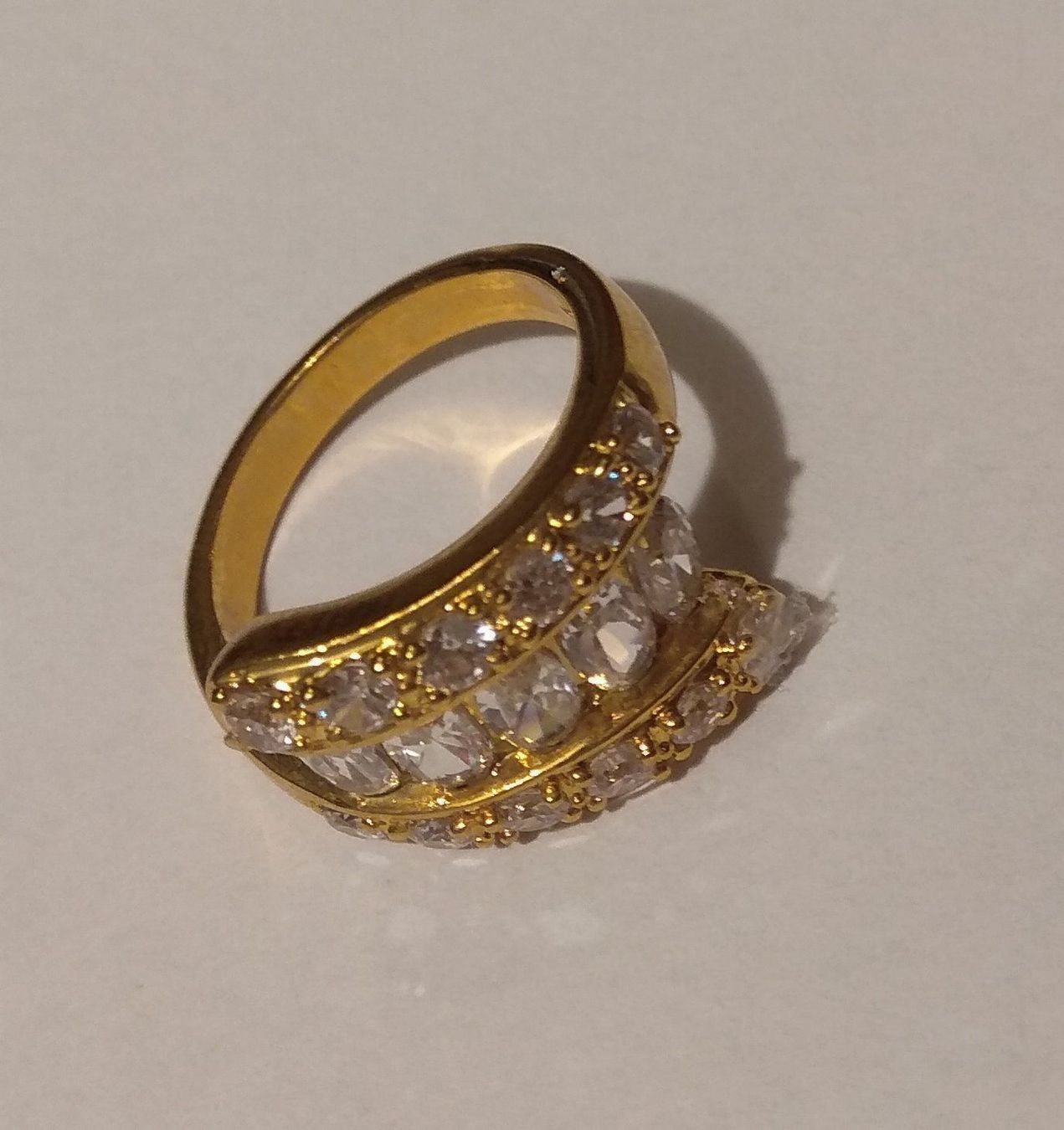 Ringe: Traumhafter vergoldeter Ring mit Strass Gr. 52 – Neu und originalverpackt aus Münchenbuchsee von Daniel0133 1