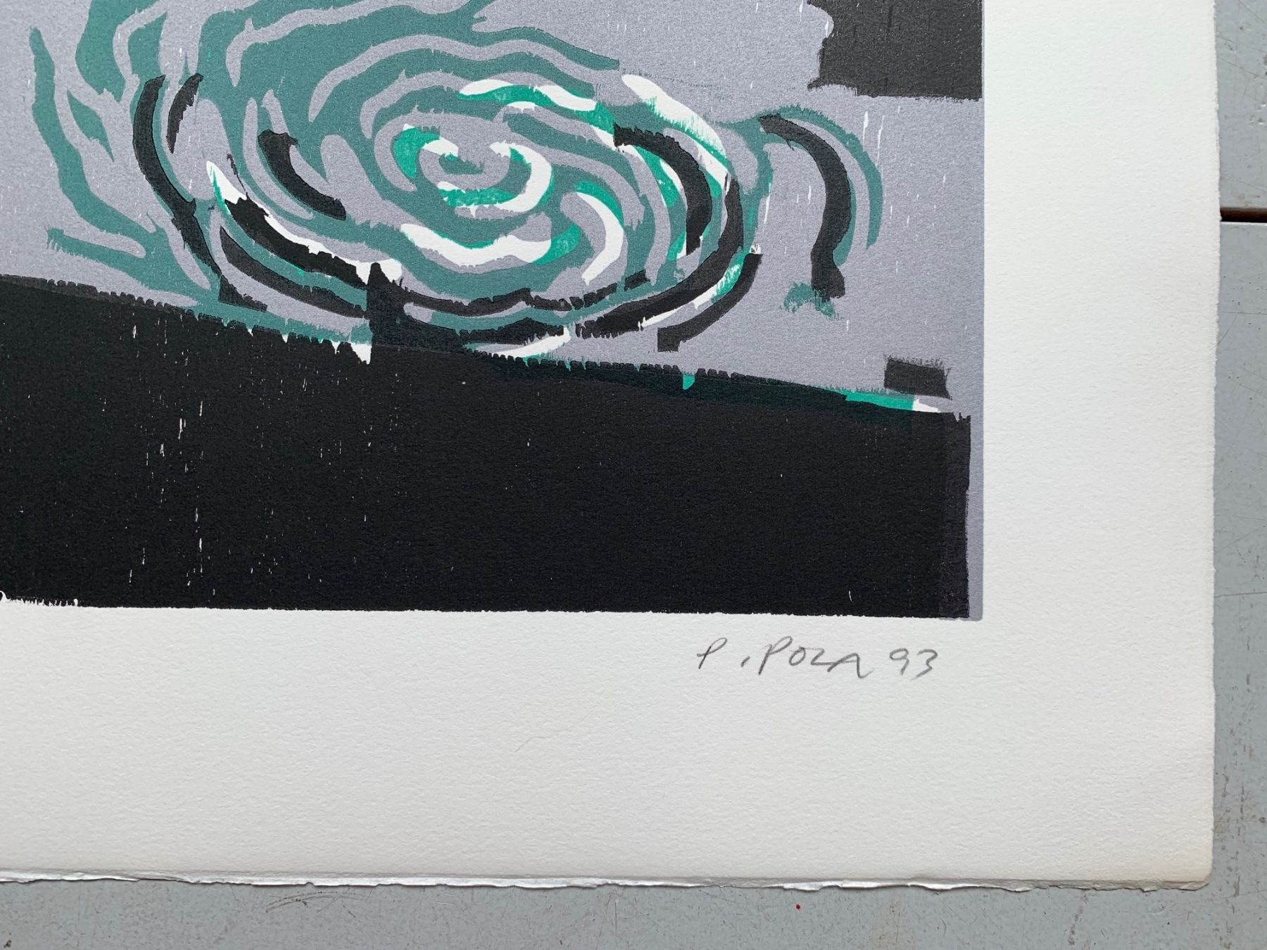 Xilografie: Paolo Pola Holzschnitt – Usato da Basel venduto da artmax 3