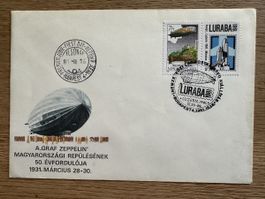 Ungarn - 1981 Sonderbrief FDC Zeppelin
