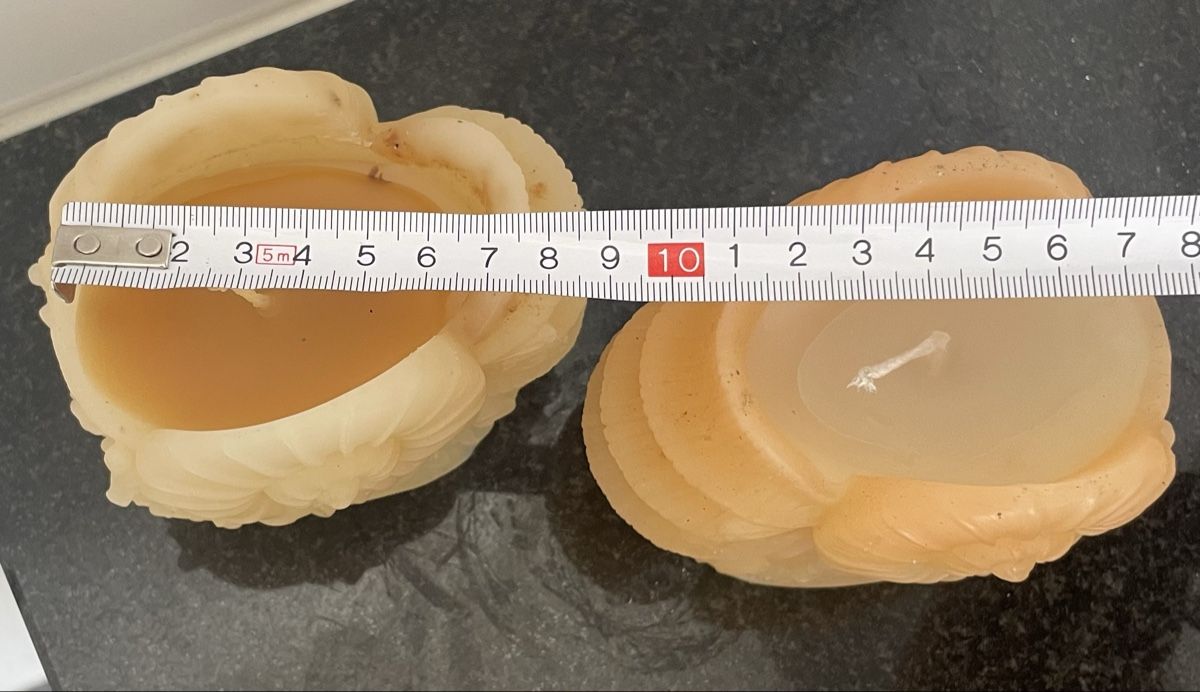 Kerzen: 2 Kerzen Muschel Design neu und unbenutzt ca 10cm – Neu (gemäss Beschreibung) aus Au ZH von Jaggy4 5