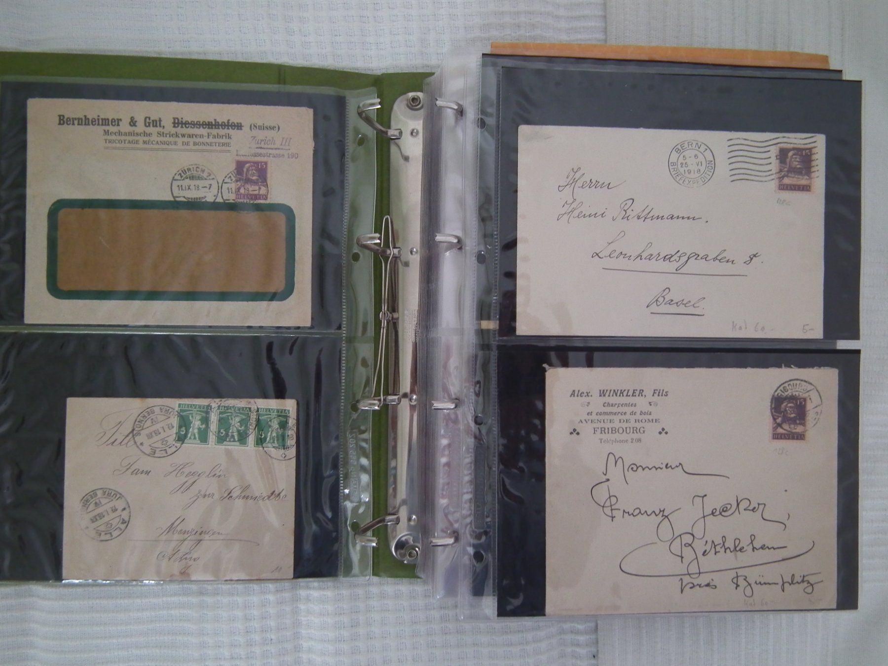 Tutti i francobolli: Album Schweiz, Briefe, Karten, Postkarten  schöne Sammlung – Usato da Kriens venduto da WULLU99 2