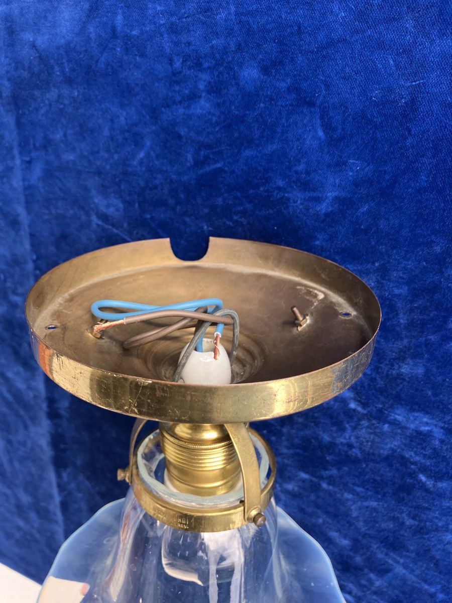 Lampadari & plafoniere: Deckenlampe Jugendstil Messing mit spezzielle Opalinglas – Usato da Zürich venduto da otomado 7