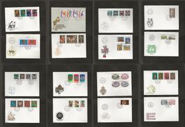16 FDC Liechtenstein 1976 bis 1978