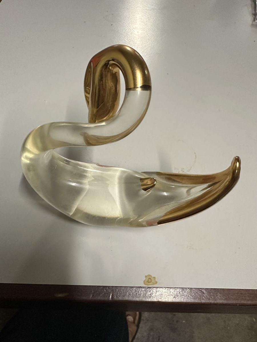 Murano Alle Dekorationen: Cygne en verre de Murano doré, 25cm – Gebraucht aus Lausanne von artnouveau04 3