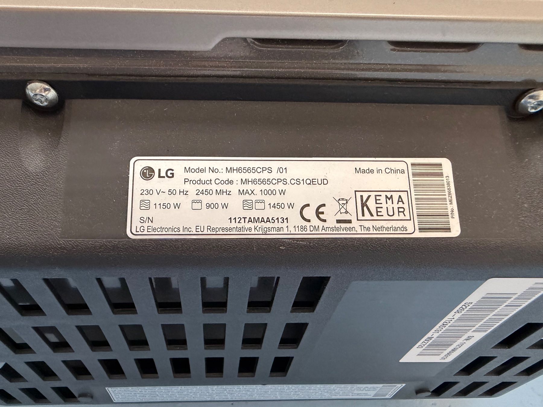 Backöfen: LG Mikrowelle – Gebraucht aus Zürich von mar_hs6l 2