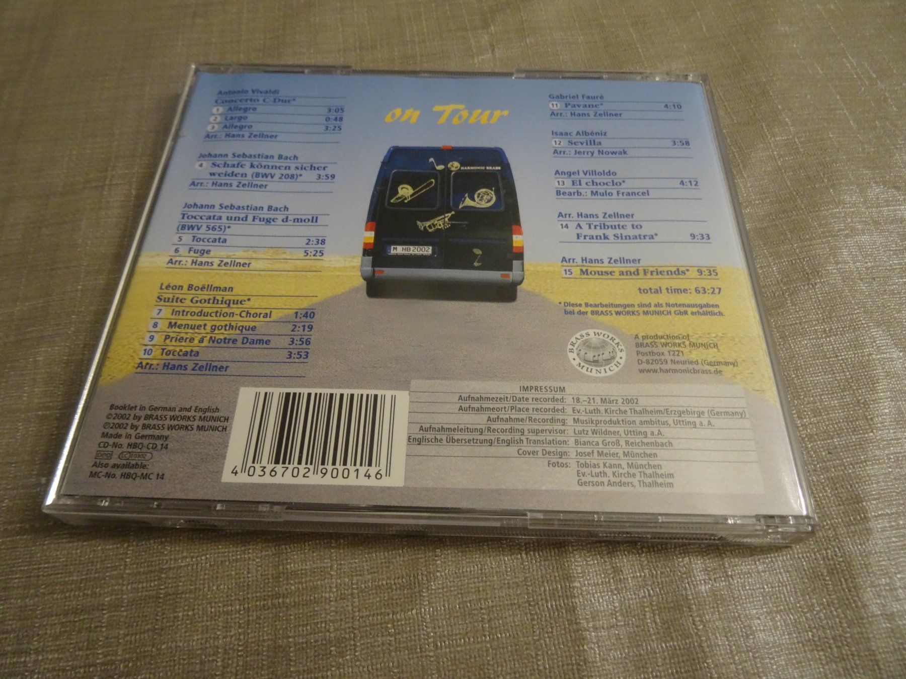 CD: Harmonic Brass CD - On Tour - Blechbläsermusik – Usato da Olten venduto da Disc-Ausverkauf 1