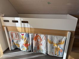 Hochbett mit Stauraumtreppe Micasa Flexa in super Zustand