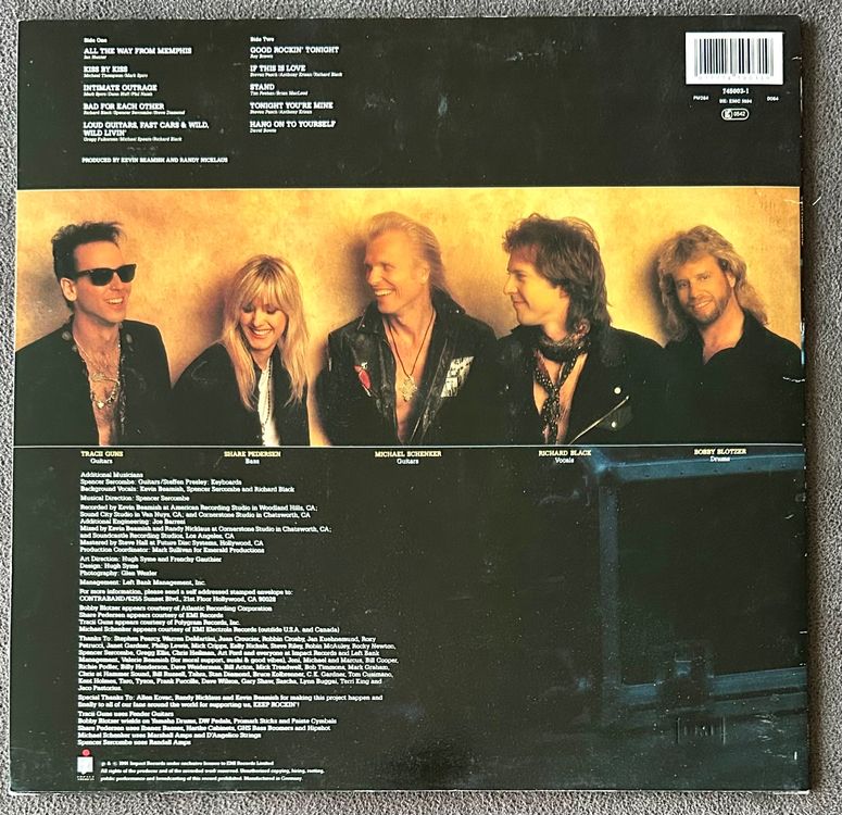 CONTRABAND s/t VINYL LP! Ratt MSG Vixen Shark Island LA Guns | Kaufen ...