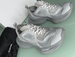 BALENCIAGA Circuit Grau Leder Mesh Rubber Low Top Sneaker 43