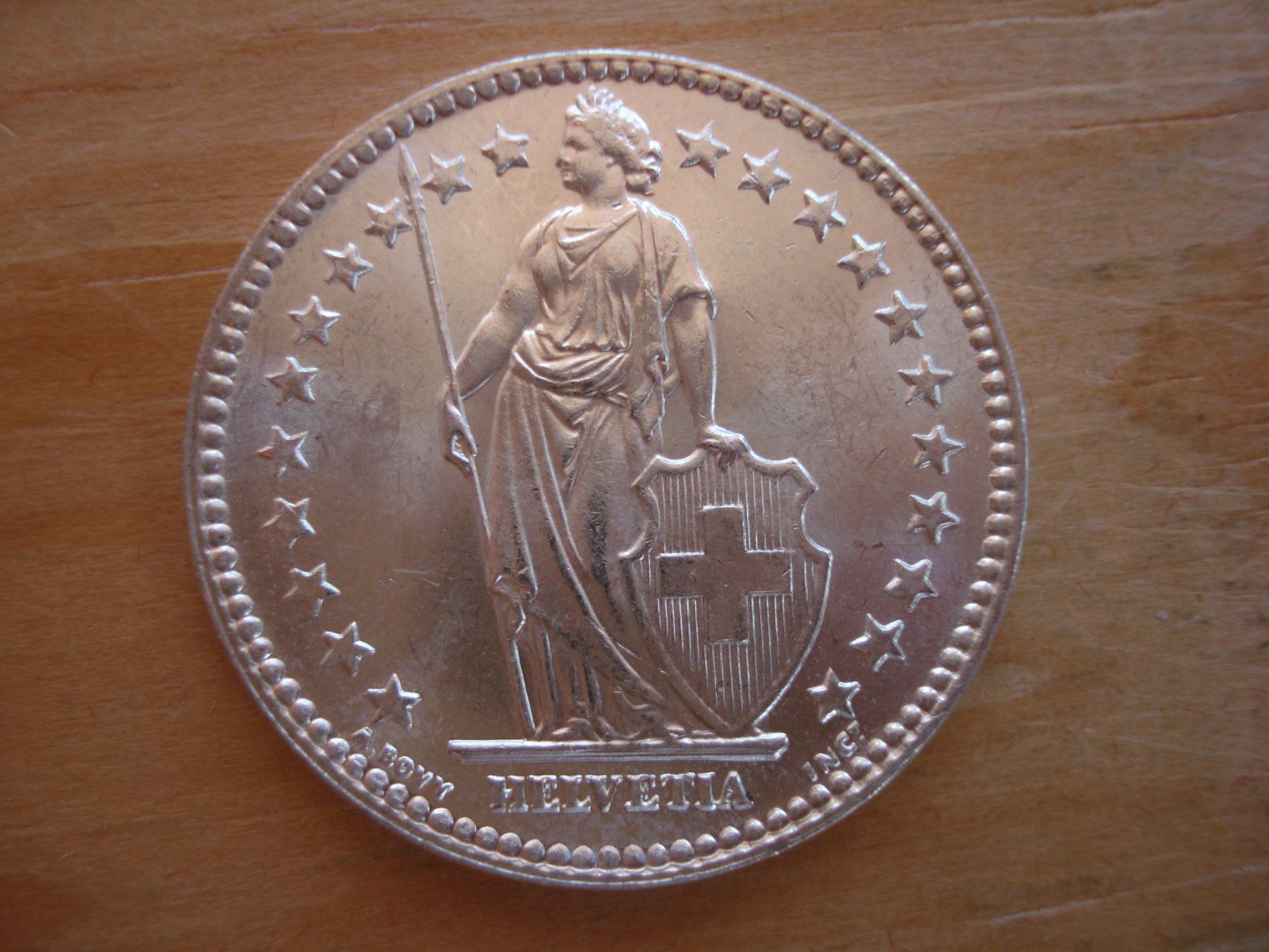 Tutti le monete: (C1) 2 Franken 1955 STGL – Usato da Erlach venduto da Net-Coins 1