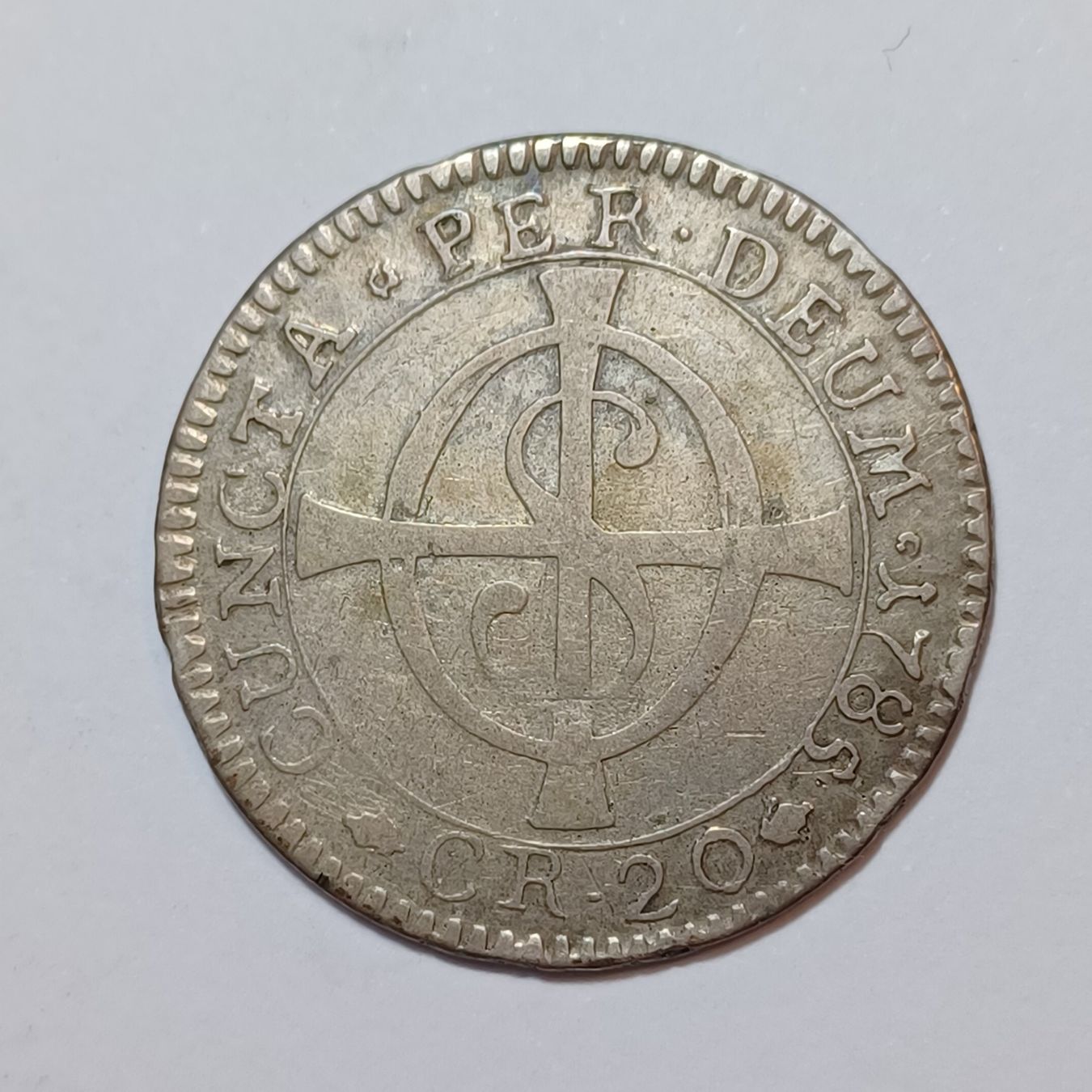 Tutti le monete: 20 Kreuzer 1785 Solothurn – Usato da Pfäffikon ZH venduto da Schweizer_Muenzen 1
