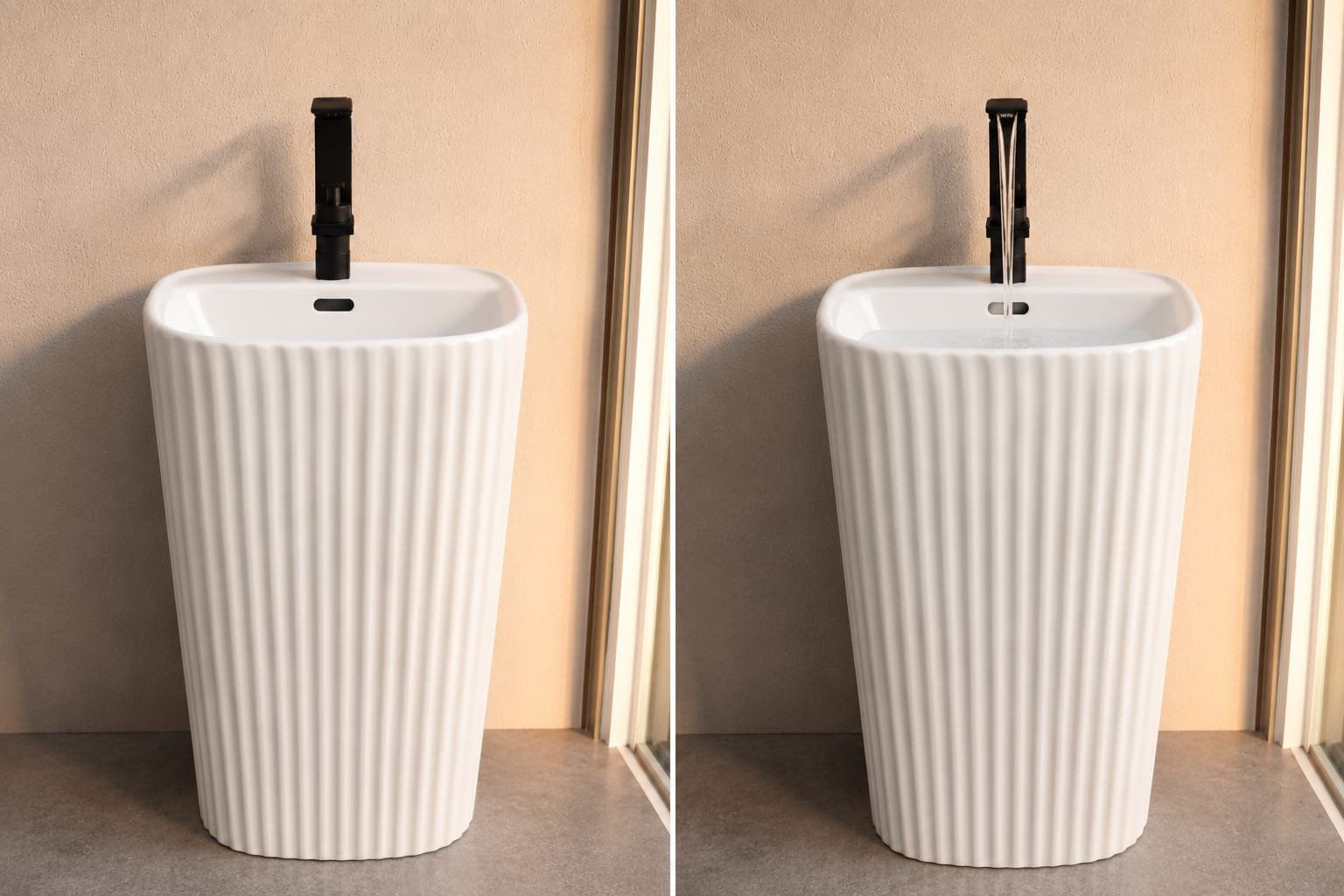 Rubinetteria: Robinet cascade design noir mat – Usato da Vuarrens venduto da Besii1103 3