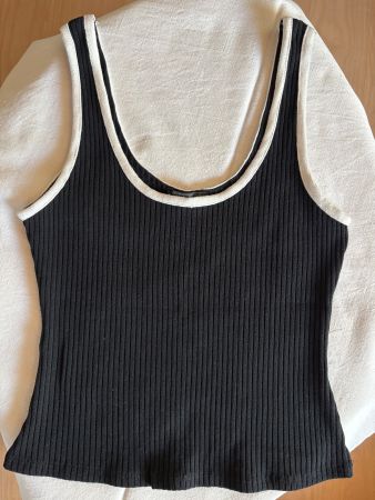 Zara ärmellose cropped Top Gr M