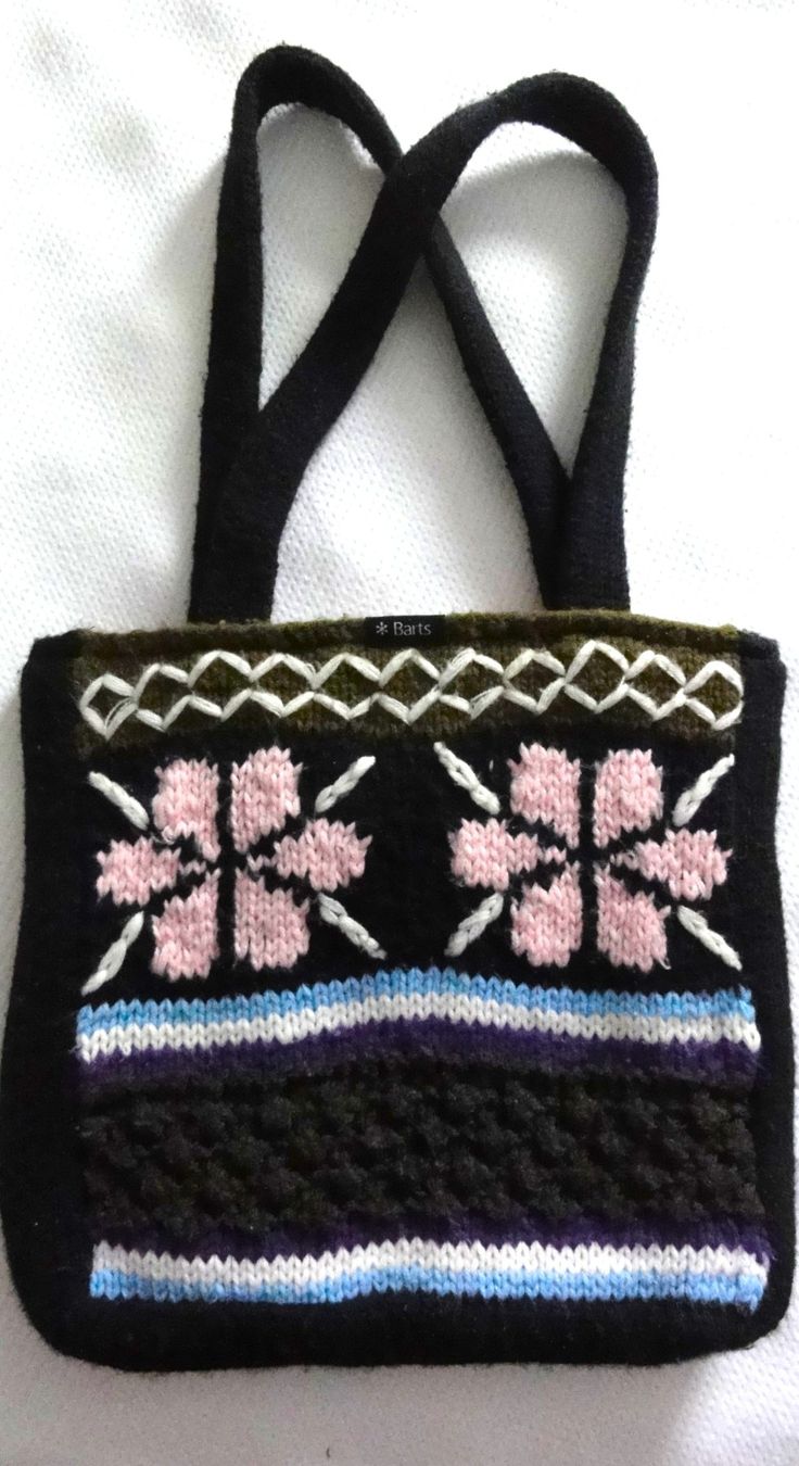 Barts Taschen für Damen: Bunte Stricktasche Barts – Gebraucht aus Samedan von chickenrun01 1