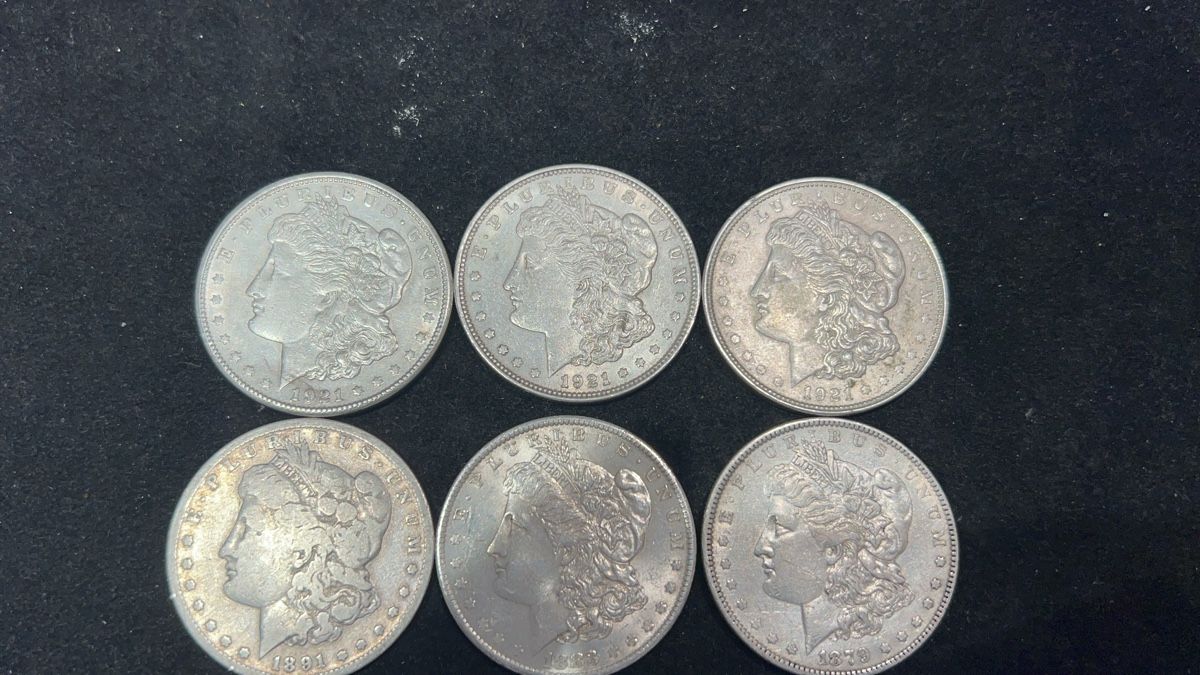 Tutti le monete: Morgan Silver Dollar, 6 Stk.,  – Usato da Schaffhausen venduto da glamour-shop