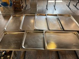 8 x 1/1 Gastronorm Bleche flach