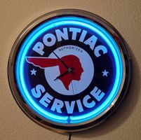 Pontiac Neon Wanduhr Beleuchtung US Car Ami Uhr