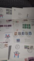 Briefmarken Umschlaege Sammlung Schweiz 1980er 1990er Jahre
