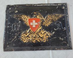 🇨🇭 Ab 1.- Um 1880 Blechschild "Schweizerische Mobiliar"