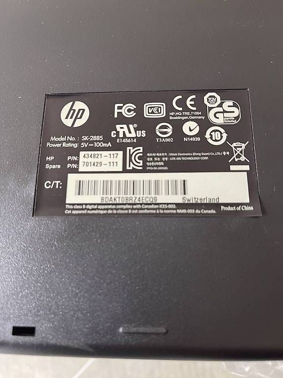 Tastiere: Clavier HP – Nuovo e nell'imballaggio originale da le locle venduto da fajoca 1