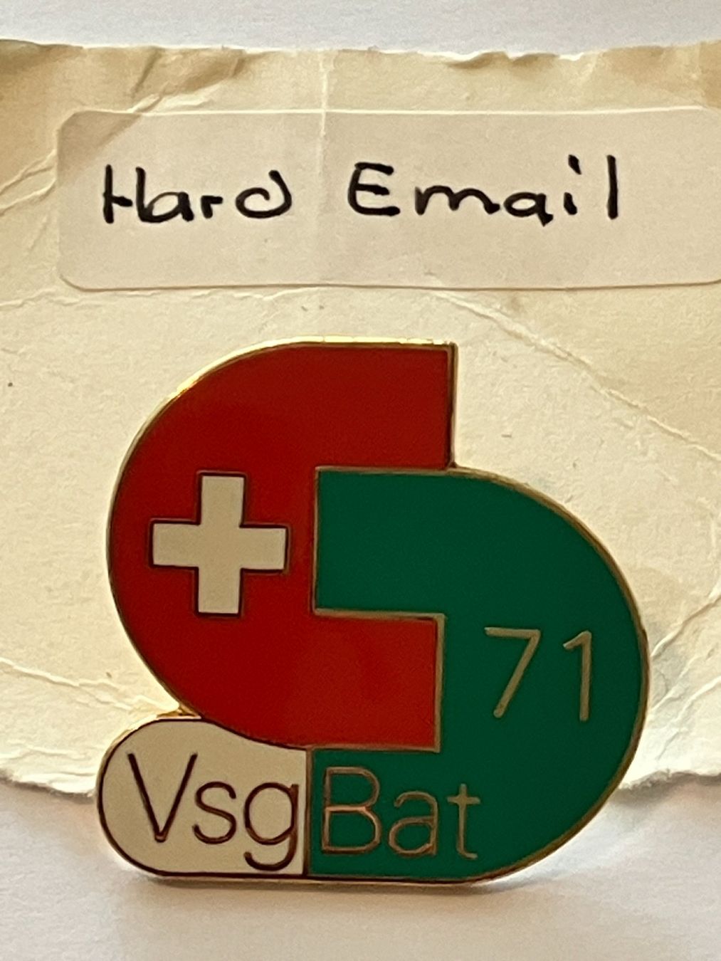 Placchette & Badge: 1 Pin VSG BAT 71 – Usato da Basel venduto da djwwpp