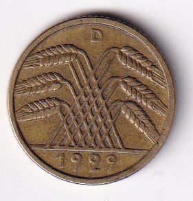 Tutti le monete: Deutsches Reich 10 R.pPfennig 1929 D – Usato da Neuchâtel venduto da karlpierrino