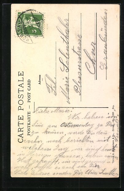 Cartoline postali: Herisau, Marktplatz und Kirche, Strassen – Usato da Berlin venduto da bartko-reher 1