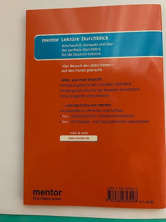 Libri: Der Besuch der alten Dame Lese/ Interpretationshilfe – Usato da Zürich venduto da Nia_S 1