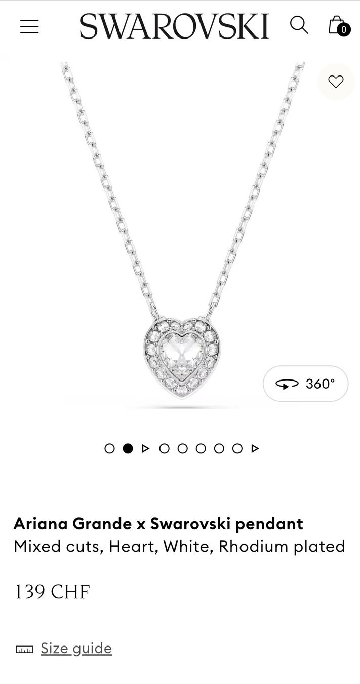Swarovski Catenine: Swarovski Ariana Grande Halskette  – Nuovo (secondo la descrizione) da Hellbühl venduto da d.d.d.125 6