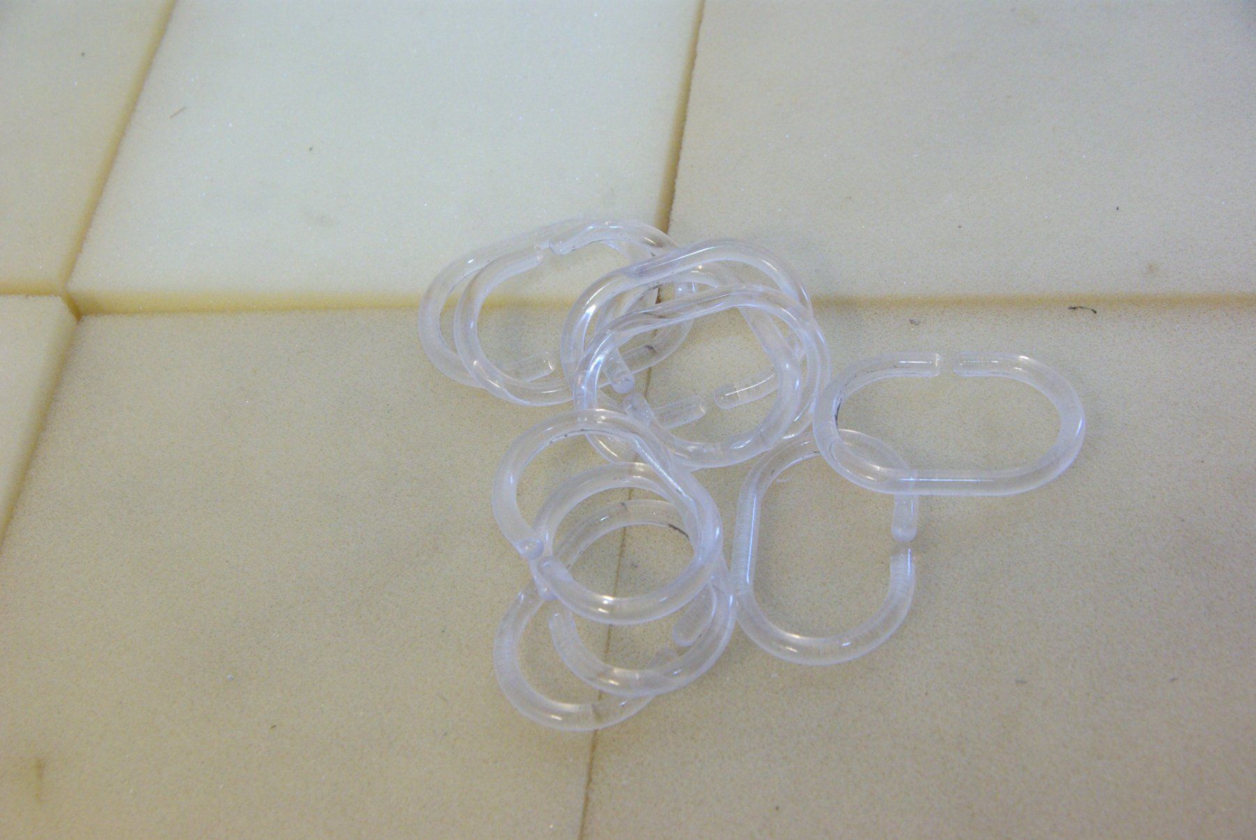 Altro per la casa: 10x transparente Duschvorhang Ringe – Usato da Herisau venduto da Cevianer1844