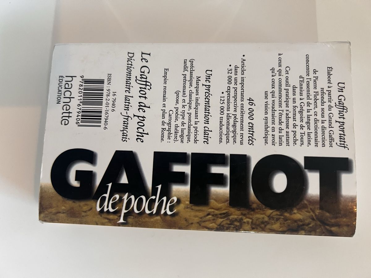 Libri: Gaffiot - dictionnaire latin – Nuovo (secondo la descrizione) da Les Avanchets venduto da mar_xw5b 2