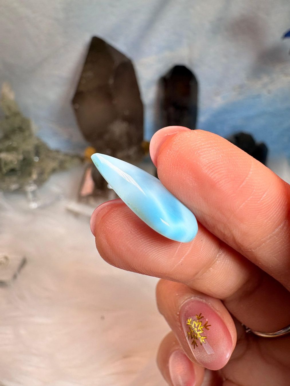 Mineralien & Heilsteine: Larimar Cabochon – Neu (gemäss Beschreibung) aus Neuheim von m.hald 2