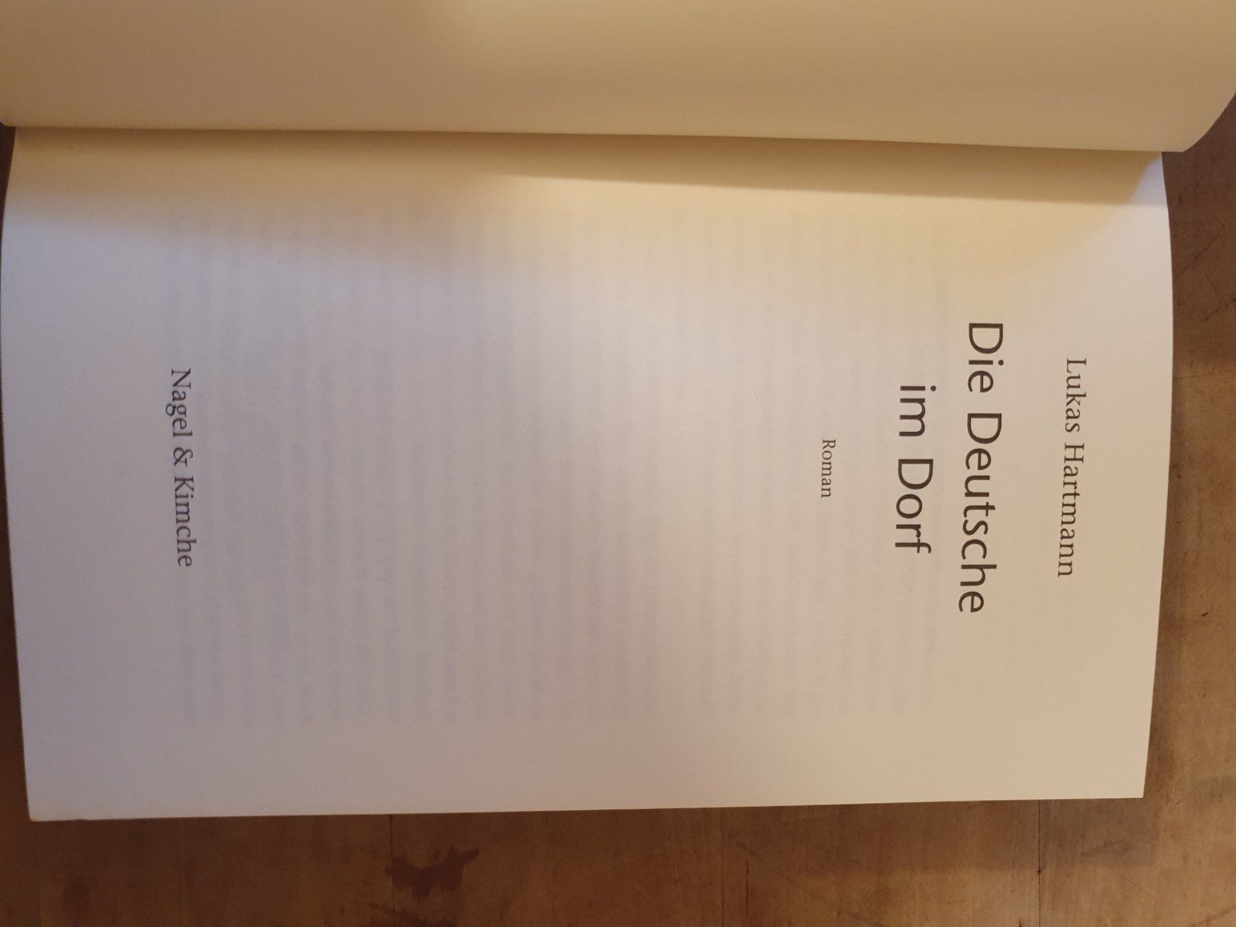 Bücher: Die Deutsche im Dorf Lukas Hartmann Nagel & Kimche – Gebraucht aus Zürich von loosebone 2