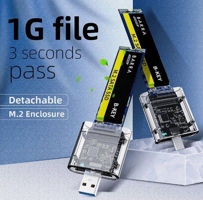 Unità & Adattatore: USB 3.0 M2 Gen1 SSD SATA ChassisAdapter 5Gbps Disk – Nuovo (secondo la descrizione) da Kirchdorf AG venduto da Lionstein