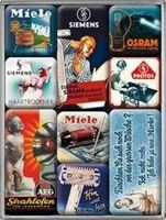 9-teiliges Magnet-Set Deutsche Marken