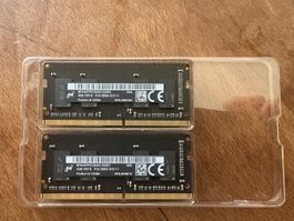 Speicher SODIMM Micron DDR 4 // 2 x 4 GB Laptop Notebook NAS