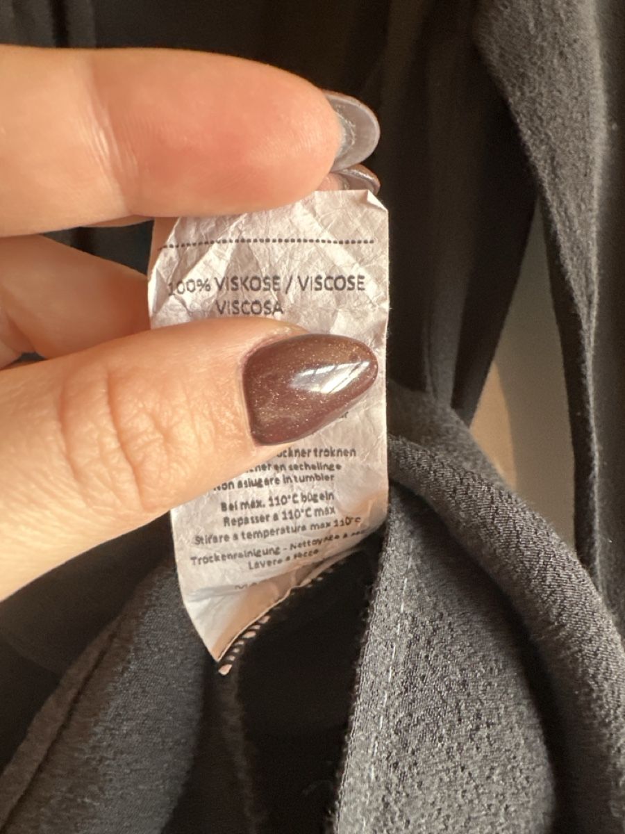 Camicette: Opera Damen Bluse schwarz Langarm Grösse 38 – Usato da Buchs AG venduto da tifena 2