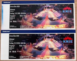 Tickets Zirkus Knie 2026 erste Reihe