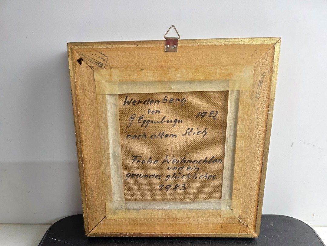 Gemälde: Gemälde Schloss Werdenberg – Original 1982 – Gebraucht aus Flums von Flumsantik 2