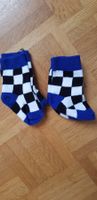 2 Paar Socken, blau/weiss/schwarz, Gr. 19-22