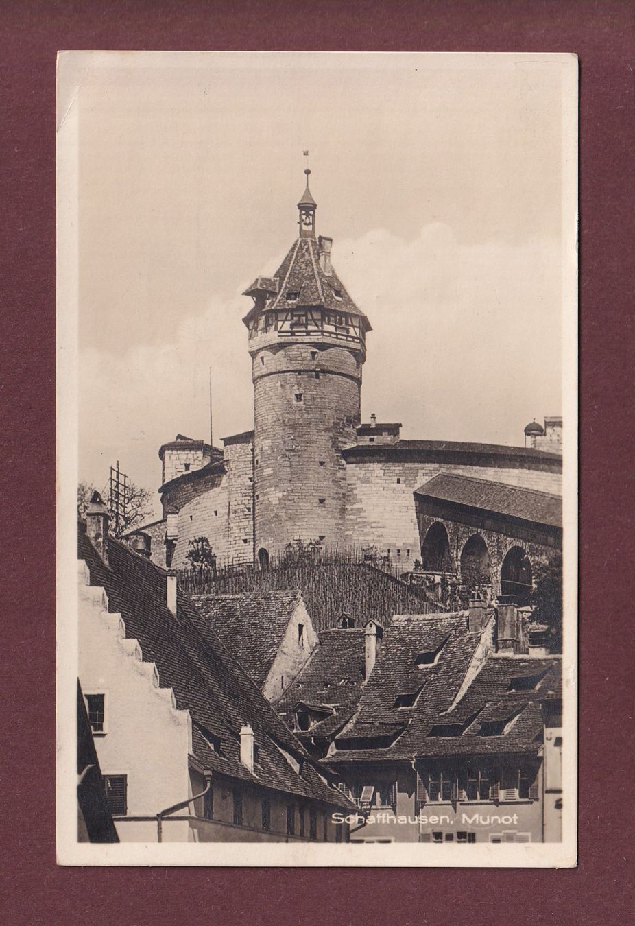 Ansichtskarten: SCHAFFHAUSEN - Munot - 1928 – Gebraucht aus Pully von nicecards