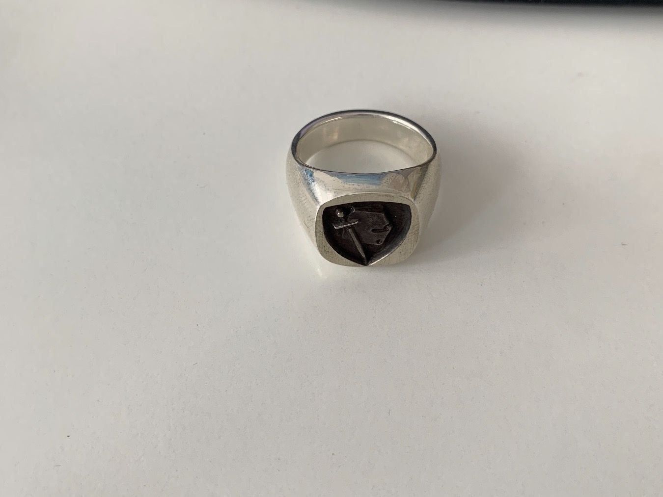 Ringe: Silberring mit Logo Pz/Art – Gebraucht aus Seengen von Gegu2 2