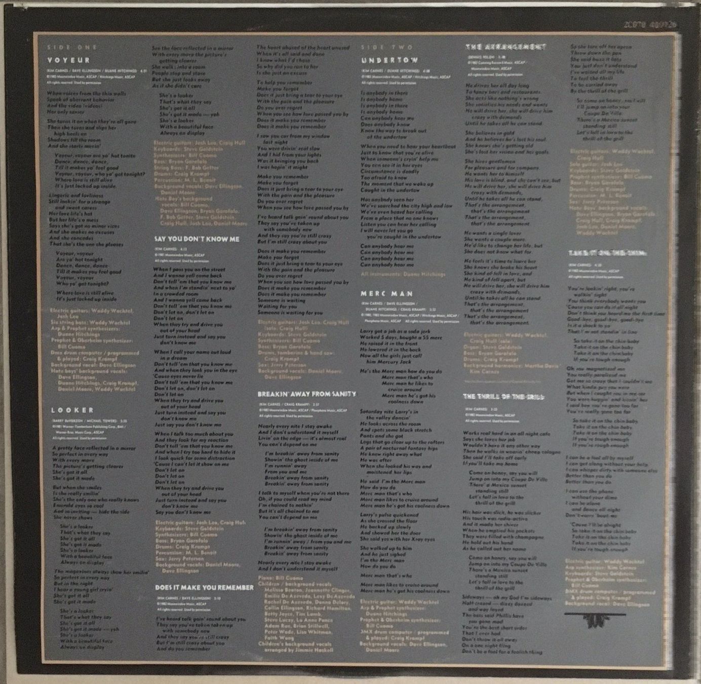 Vinyles: KIM CARNES - VOYEUR - 33 Tours – D'occasion à Bussigny par vinyl-pas-cher 4