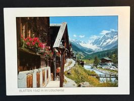ANSICHTSKARTE BLATTEN IM LÖTSCHENTAL