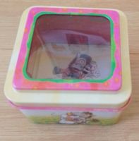 Diddl Blechdose gelb 8 x 8 x 6 cm mit Klarsichtsicht Deckel