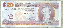 Barbados 20 dollars Commemorative UNC _2